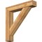 Ekena Millwork Traditional Block Rough Sawn Bracket w/ Offset Brace, Western Red Cedar, 8"W x 42"D x 42"H BKT0806X42X42TRA05RWR - alternate 1